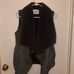Velvet by Graham & Spencer Suede and Fleece Vest